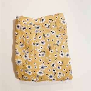 yellow flower skirt